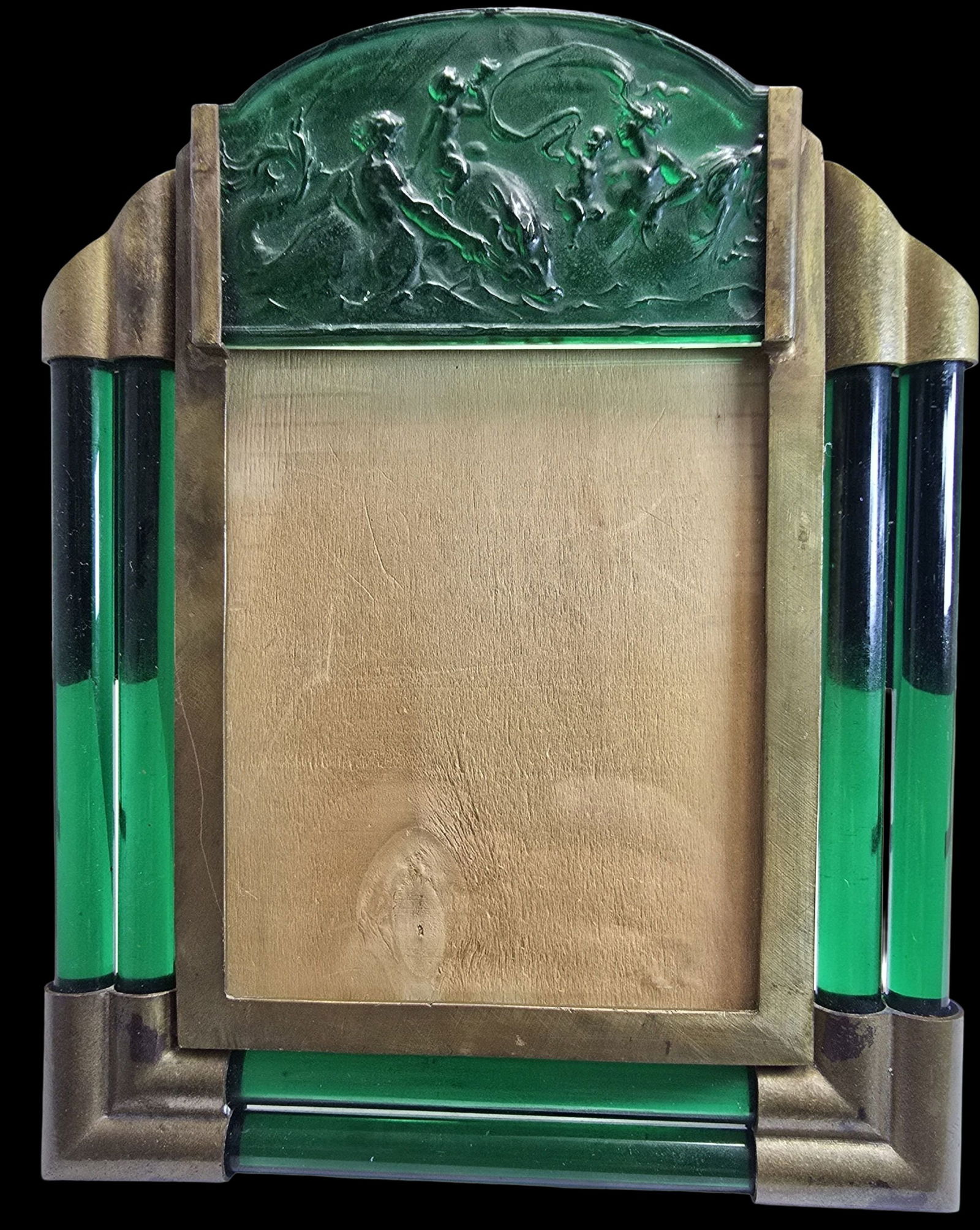 Stunning Vintage ZORA DA VENEZIA Italy Art Glass Picture Frame: Very good vintage condition with minor wear according to age. Measures approx. 9" high x 7" wide. Original sticker.