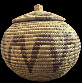 Great Vintage 1930s Handmade Native American Basket