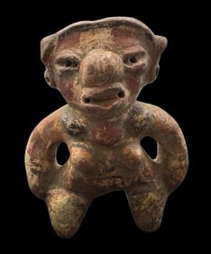 Antique Pre-Columbian Female Clay Figurine