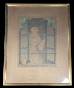 Antique Art Nouveau LOUIS ICART Original Print /w Watermark