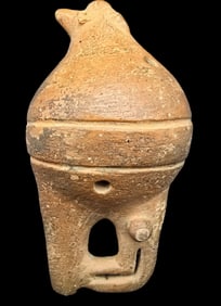 Antique Pre-Columbian Zoomorphic Pottery Vessel