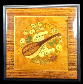 Beautiful Handcrafted Vintage Italian REUGE Inlaid Natural Wood Musical Box