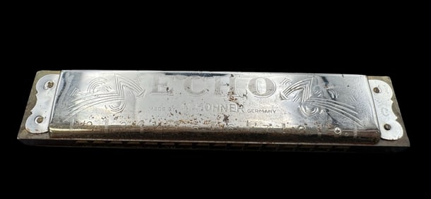 Vintage HOHNER The Echo 54/64 Harmonica Orginal Box