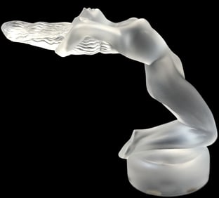 Elegant Vintage LALIQUE France Art Crystal "Chrysis" Nude Woman Figurine