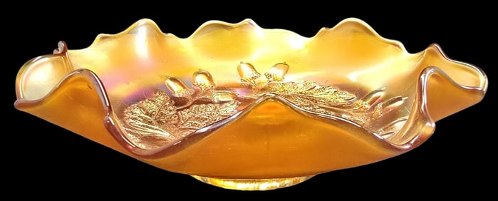Great Vintage FENTON Marigold Carnival Glass Bowl