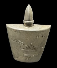 Vintage Asian Sterling Silver Perfume Bottle