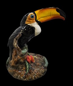 Rare Vintage The Townsends Ceramic Wild Toucan Bird Sculpture