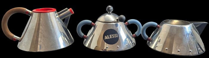 Vintage Lot of 3 ALESSI Stainless Steel Coffee / Tea Accessories