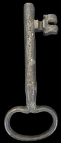 Ca. 18th Century Spanish Hand Forged Iron Castle/Estate Skeleton Key
