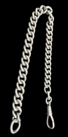 Antique European 835 Silver Pocket Watch Chain