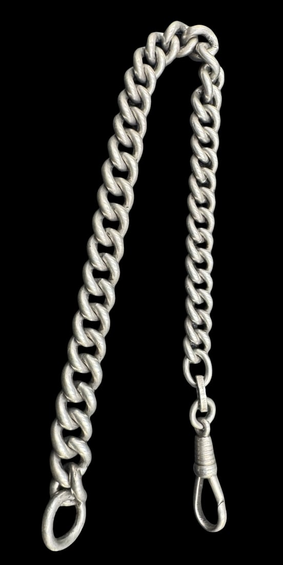 Antique European 835 Silver Pocket Watch Chain (1 of 3)
