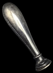 Antique European 830 Silver Silver Stamp Seal - Monogrammed