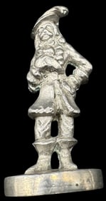 Antique European Aristocratic Silvertone Metal Wax Stamp Seal