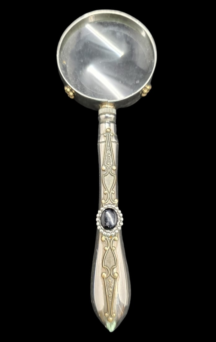 Ornate Handmade Vintage ANN CICHON Dallas Magnifying Glass / Loupe (1 of 5)