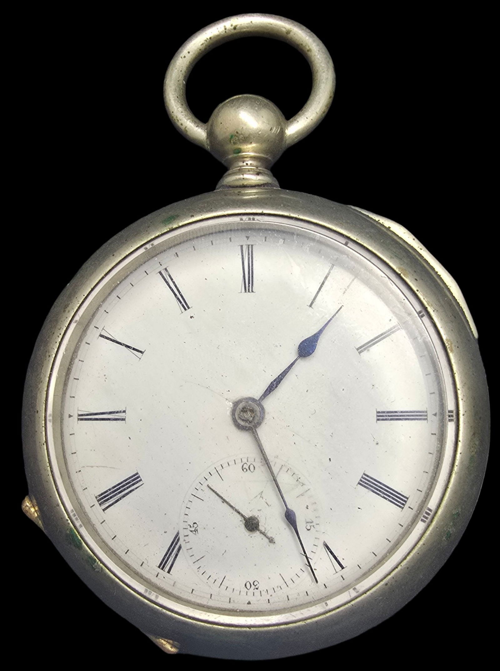 Stylish Antique European 800 Silver Pocket Watch (1 of 5)