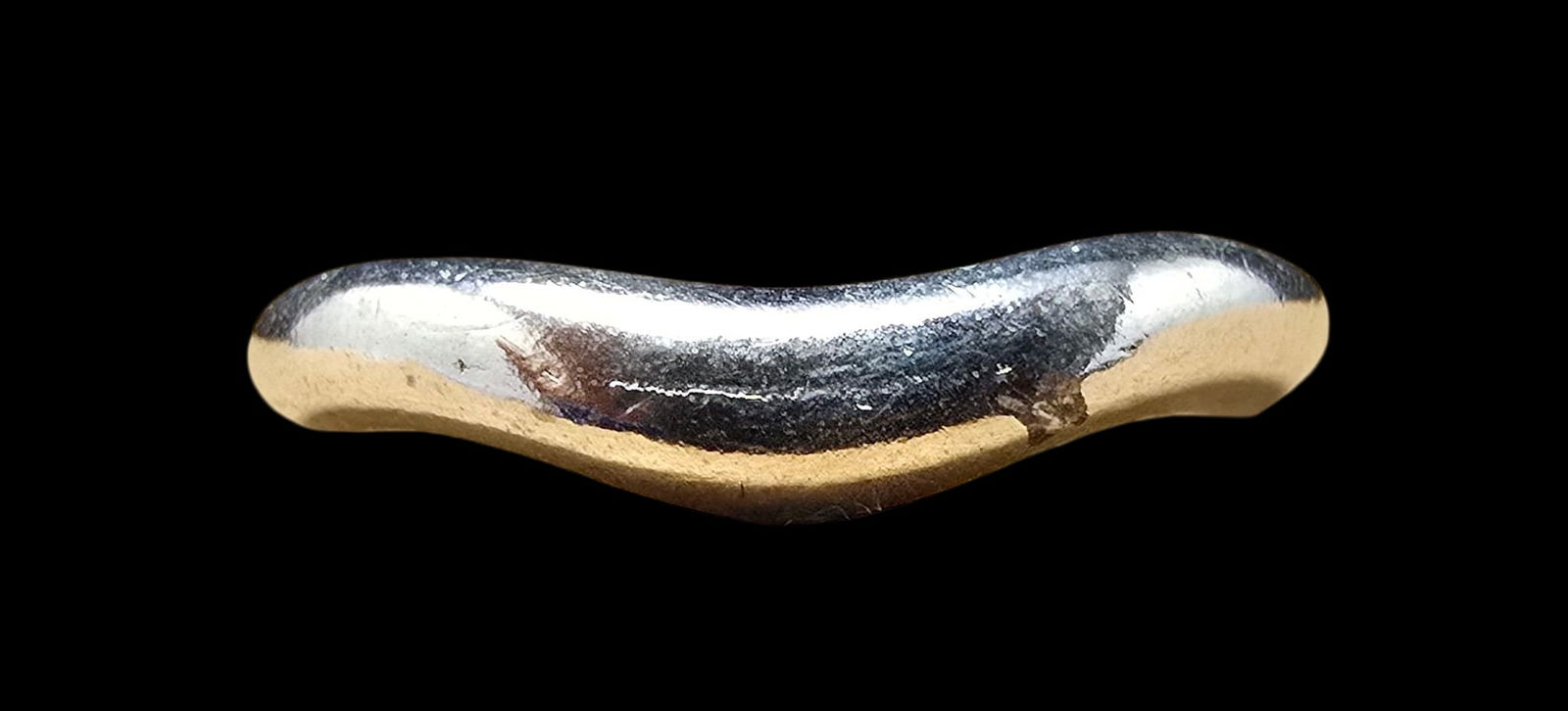 Stylish Vintage Sterling Silver Ring /w Organic Shape (1 of 4)