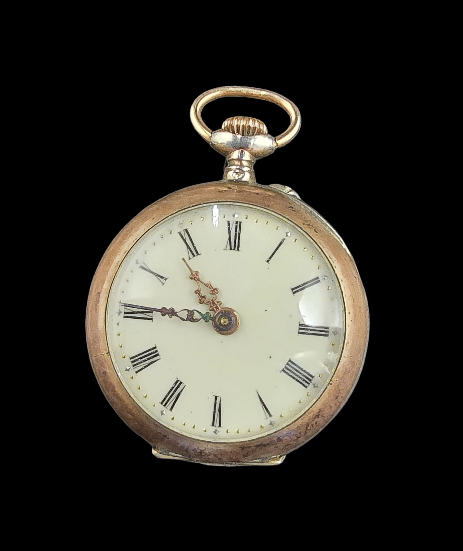 Ornate Antique 1900s Sterling Silver Ladies Pocket Watch (1 of 5)