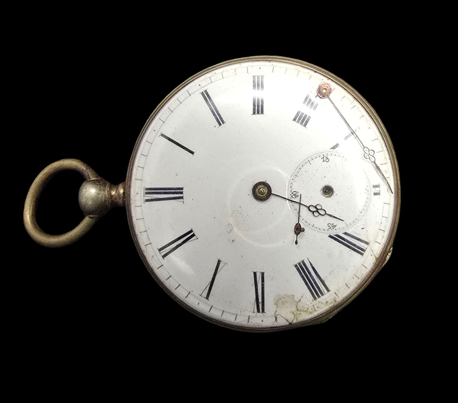 Ornate Antique Silver-Tone Pocket Watch (1 of 5)