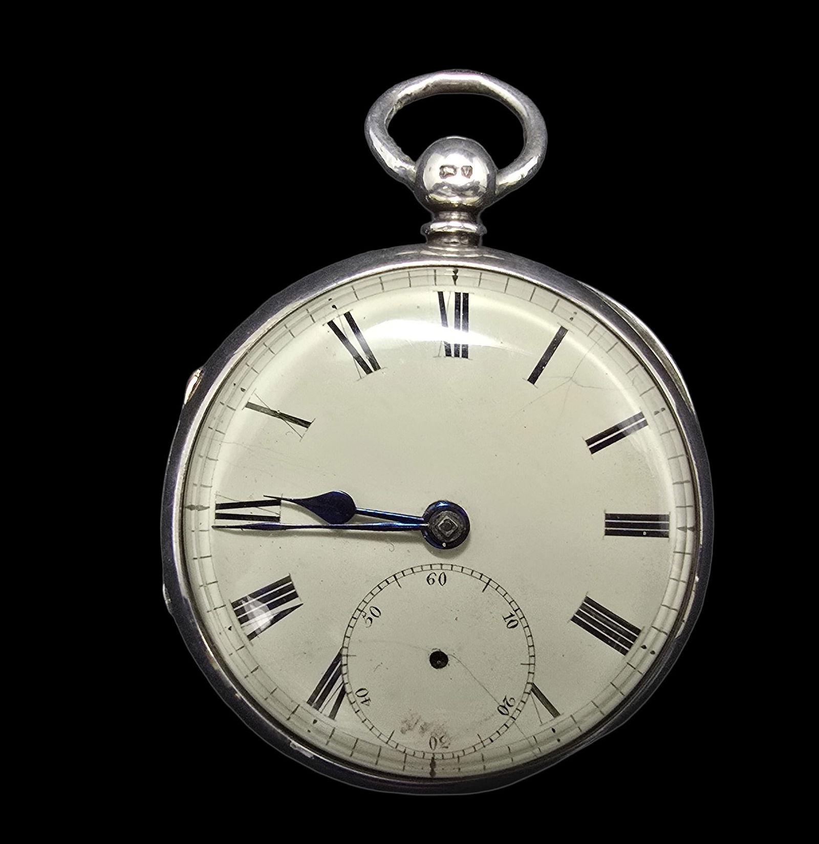 Gorgeous Ornate Antique Sterling Silver Pocket Watch (1 of 6)