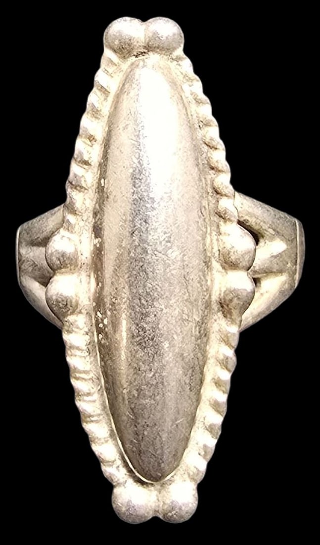 Vintage Mid-Century Southwestern Sterling Silver Designer Ring (1 of 4)