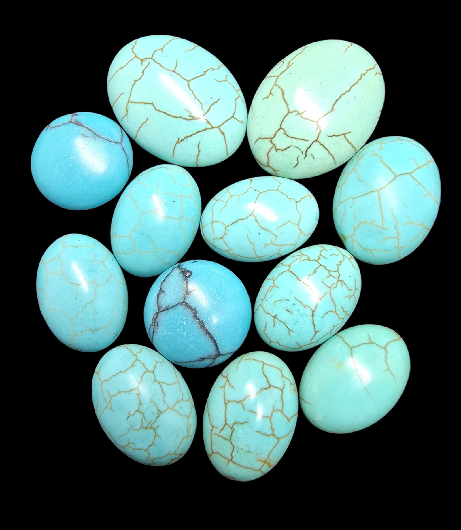 Lot of Cut Gemstones - Turquoise (1 of 2)