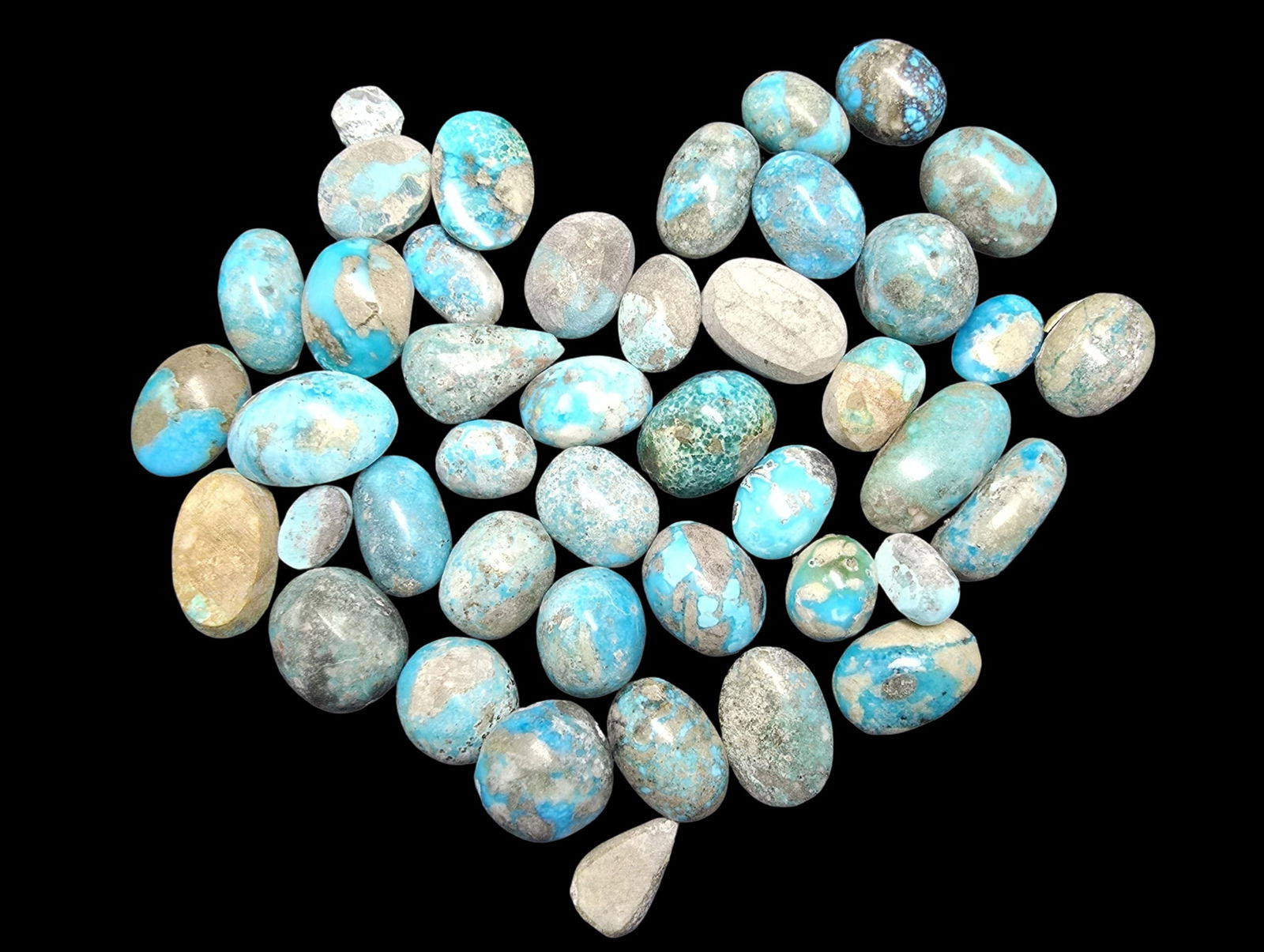 Lot of Cut Gemstones - Turquoise (1 of 2)