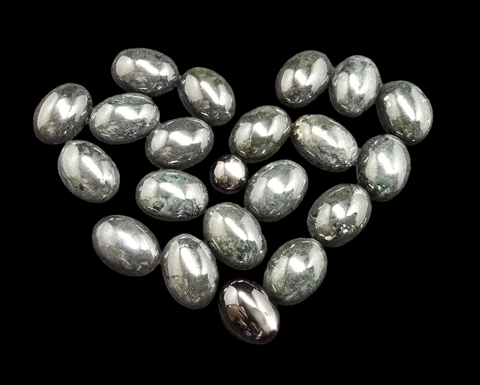 Lot of Cut Gemstones - Black Onyx (1 of 2)