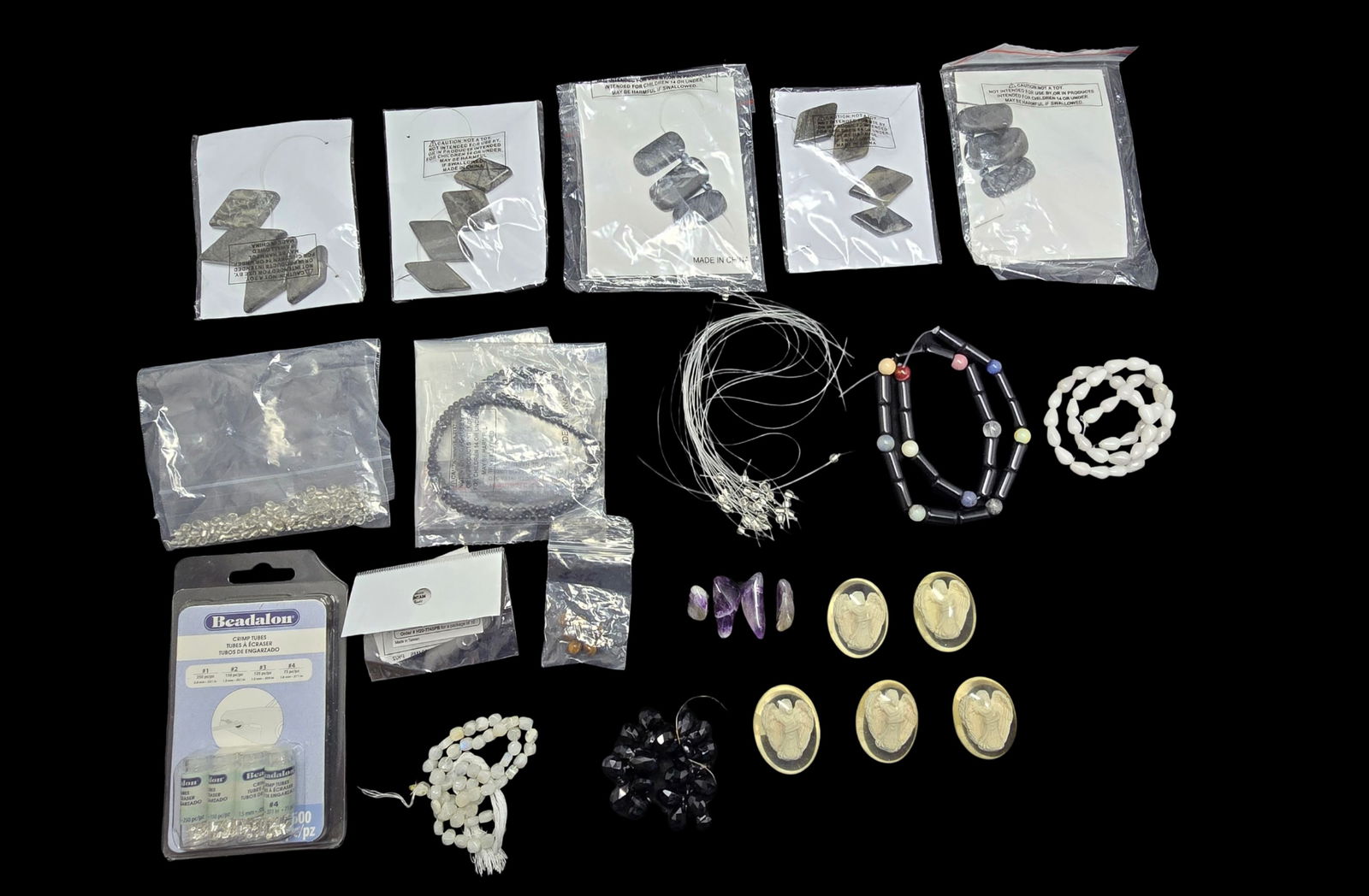 Lot of Jewelry Making Gemstones & Accessories (1 of 4)
