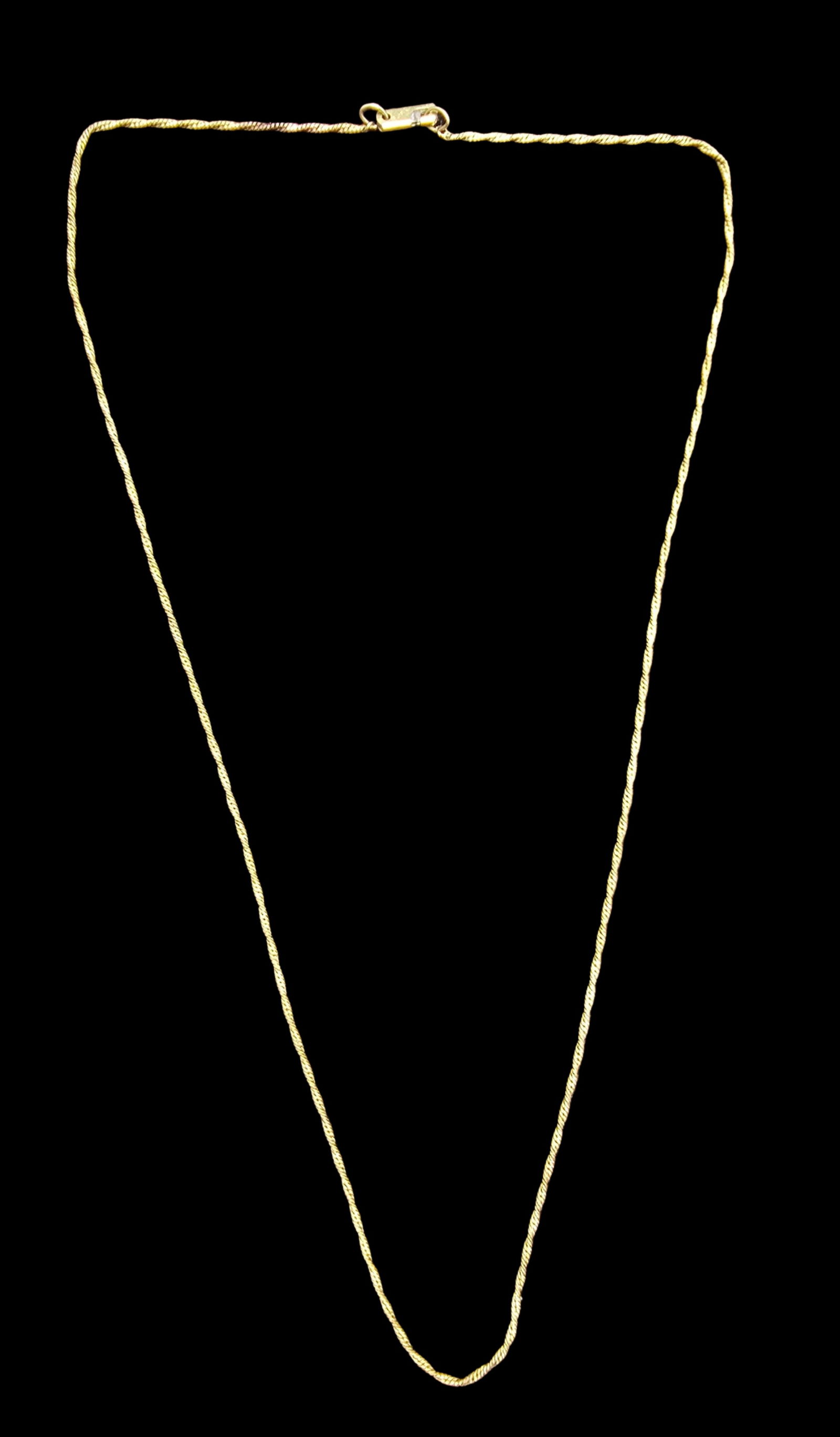 Beautiful Antique Gold Filled Twisted Chain Necklace (1 of 4)