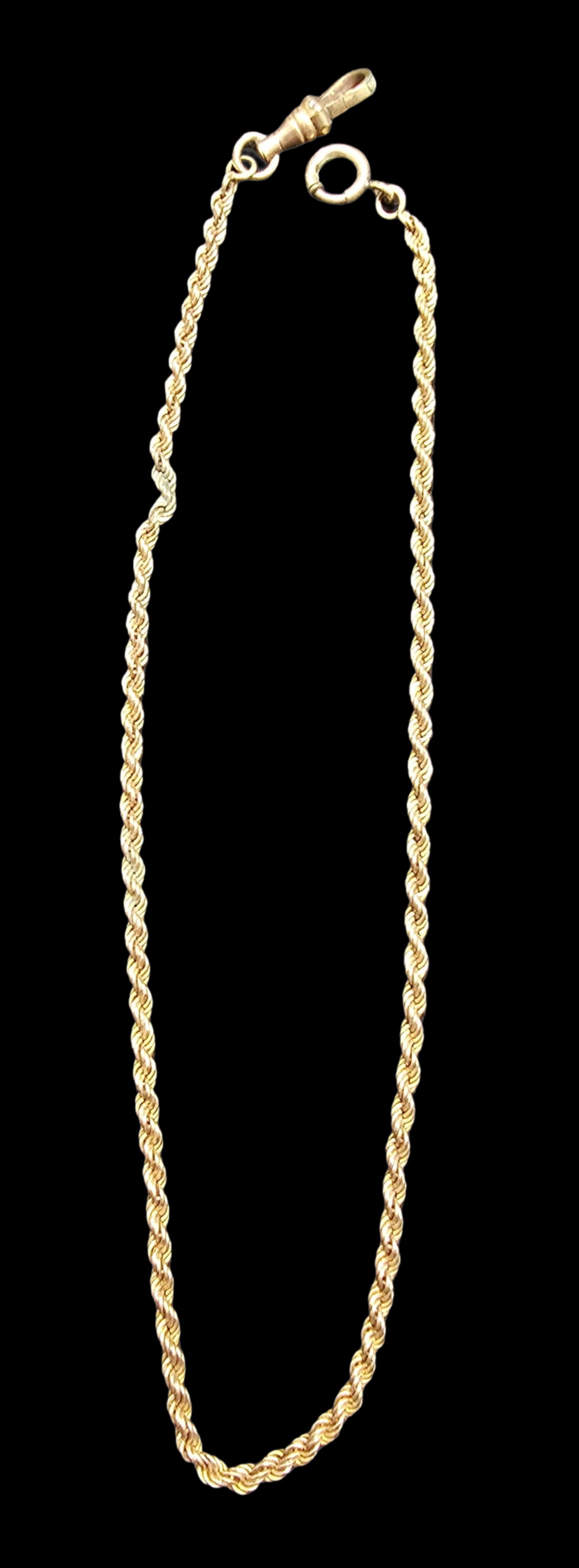 Amazing Antique Gold Filled Twisted Chain Pocket Watch Chain (1 of 4)