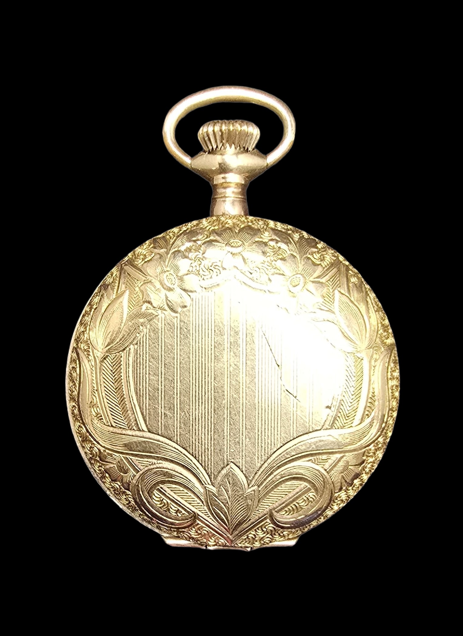 Gorgeous Ornate Antique WALTHAM Gold Filled Pocket Watch (1 of 4)