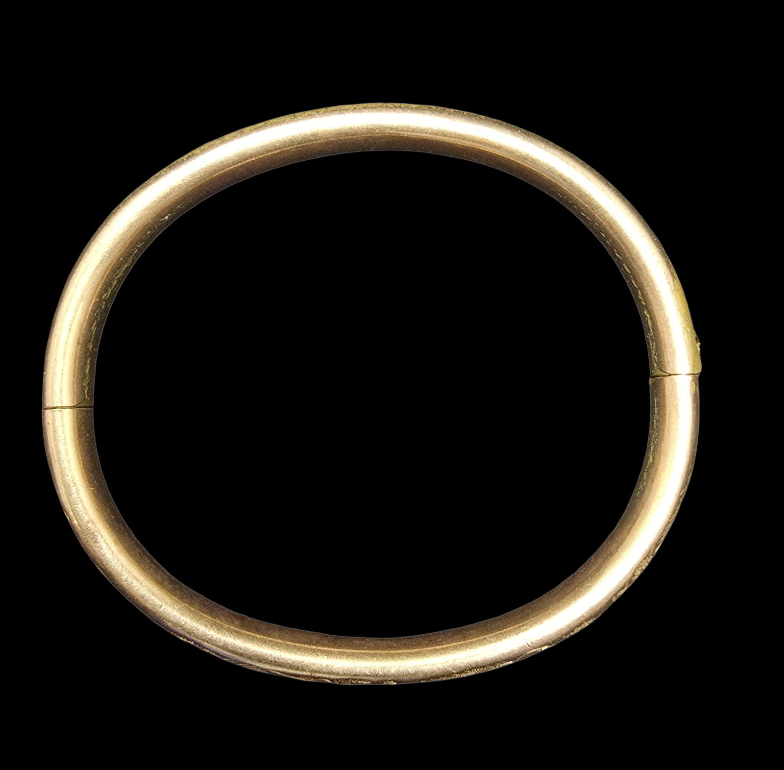 Beautiful Ornate Antique Gold Filled & Yellow Gemstone Bangle Bracelet (1 of 3)