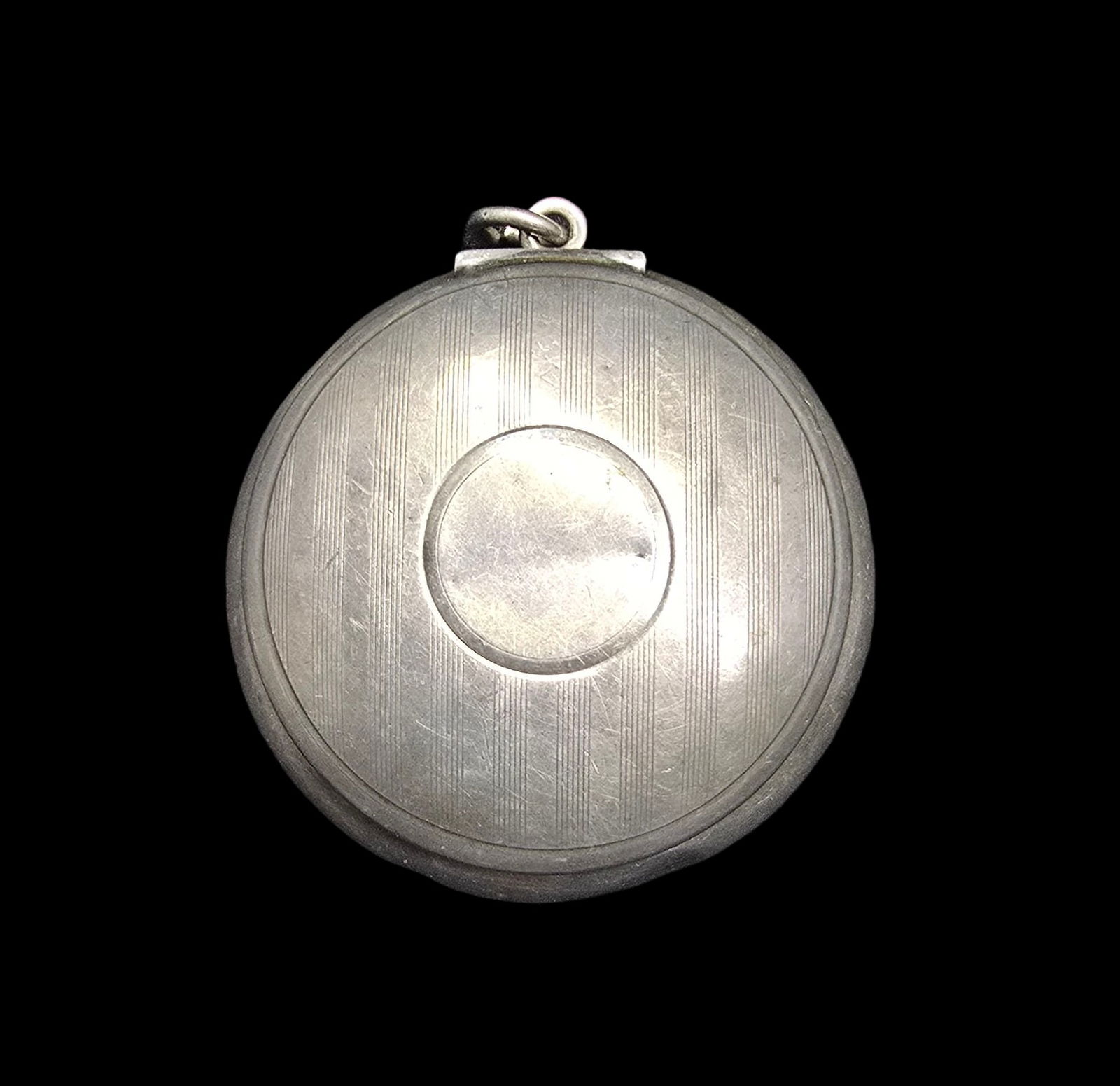 Unusual Vintage Sterling Silver Compact / Snuff Box Pendant /w Mirror (1 of 5)