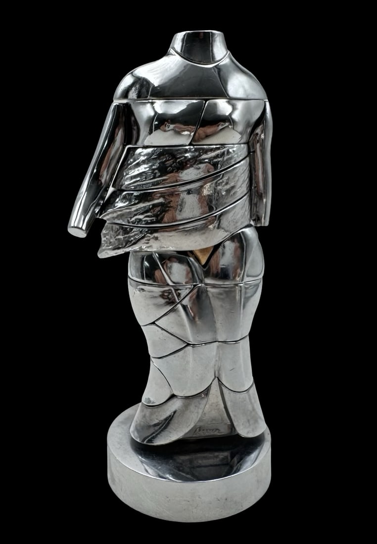 Mid-Century ca. 1960s MIGUEL ORTIZ BERROCAL Puzzle Sculpture "La Mini Cariatide" /w Book (1 of 6)