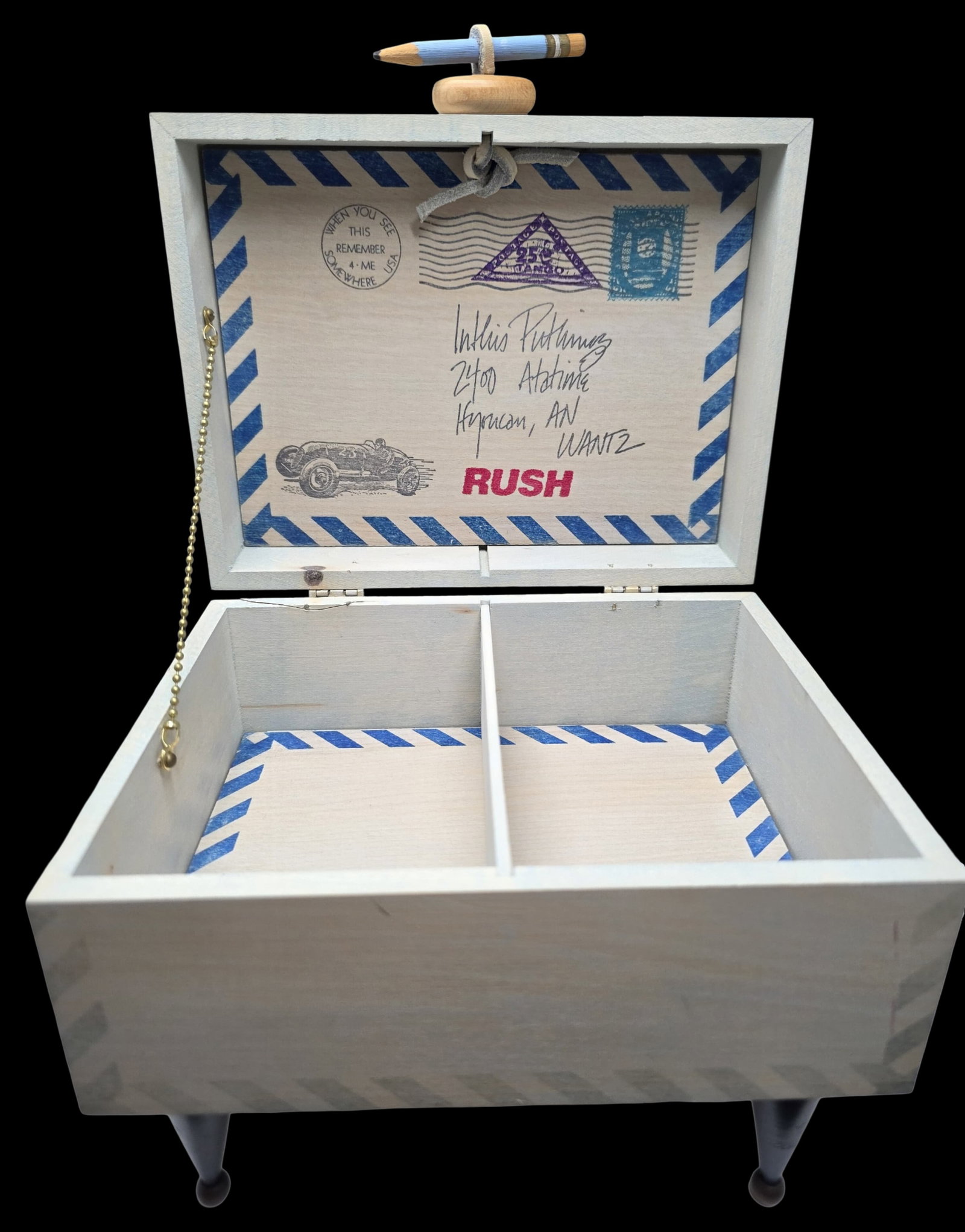 Whimsical Vintage 1988 H. RAMSAY Parvenue Letter / Trinket Box (1 of 10)