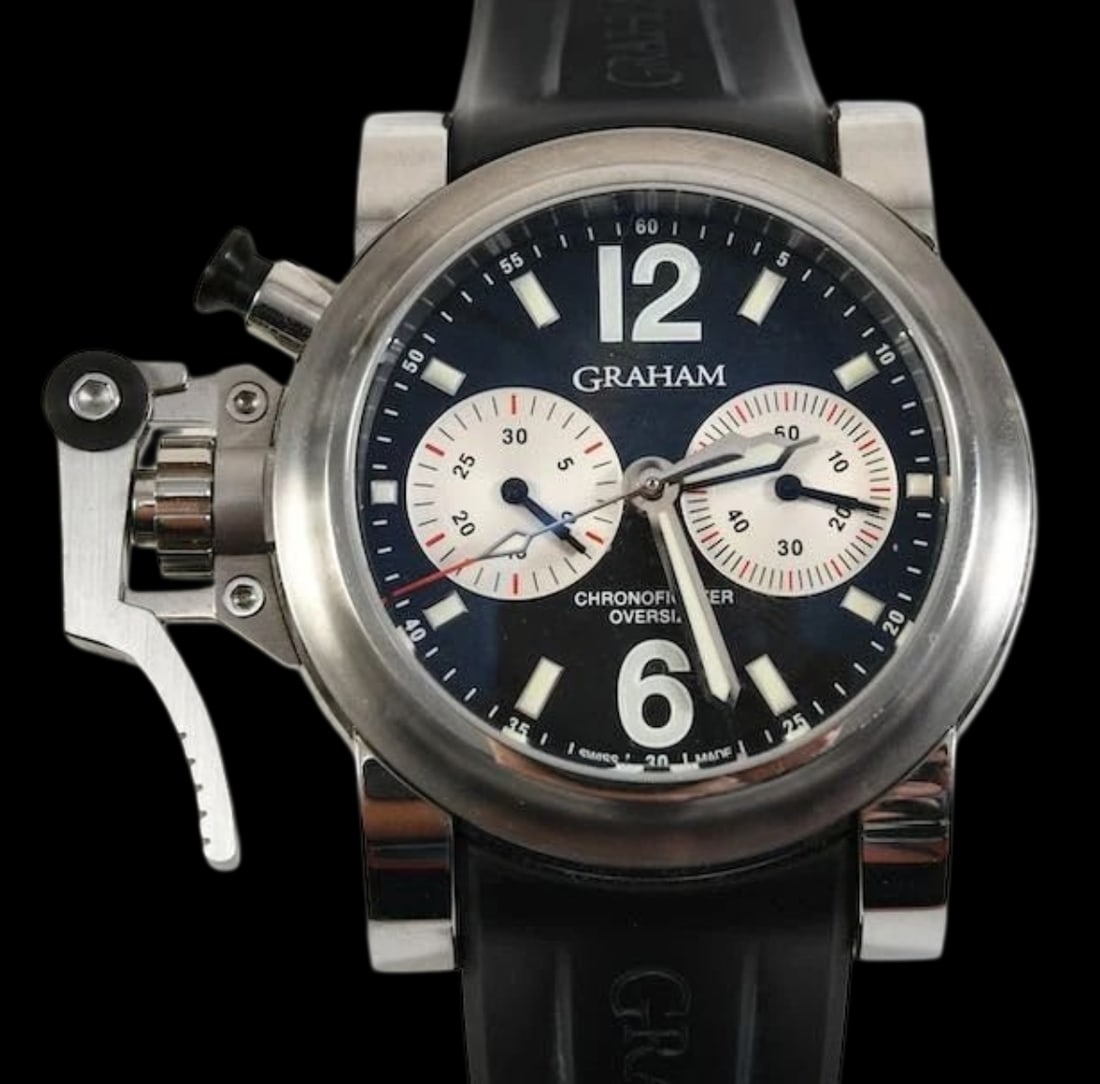 GRAHAM England Chronofighter Chronograph Automatic Wristwatch /w Box & Papers (1 of 10)