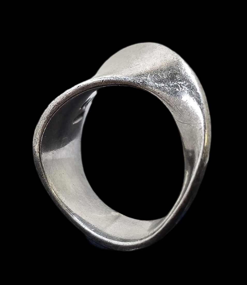Mid-Century Modern GEORG JENSEN Denmark Sterling Silver Ring (1 of 6)