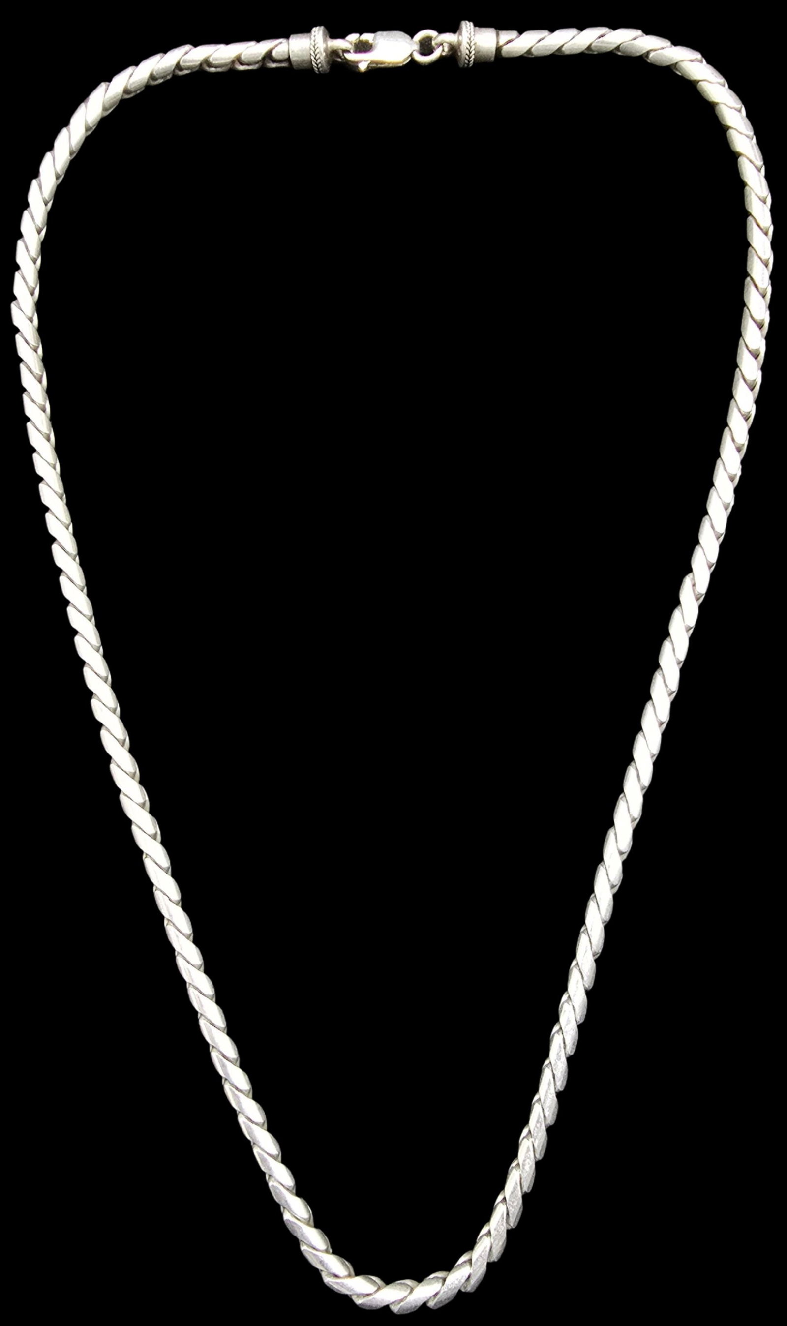 Amazingly Stylish Vintage Sterling Silver Twisted Chain Necklace (1 of 4)