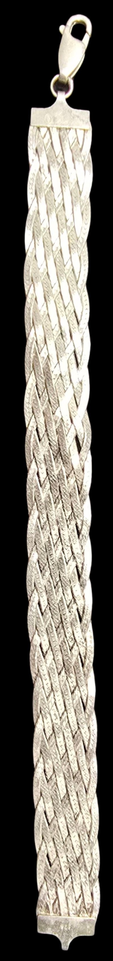 Amazing Vintage Sterling Silver Braided Bracelet (1 of 3)