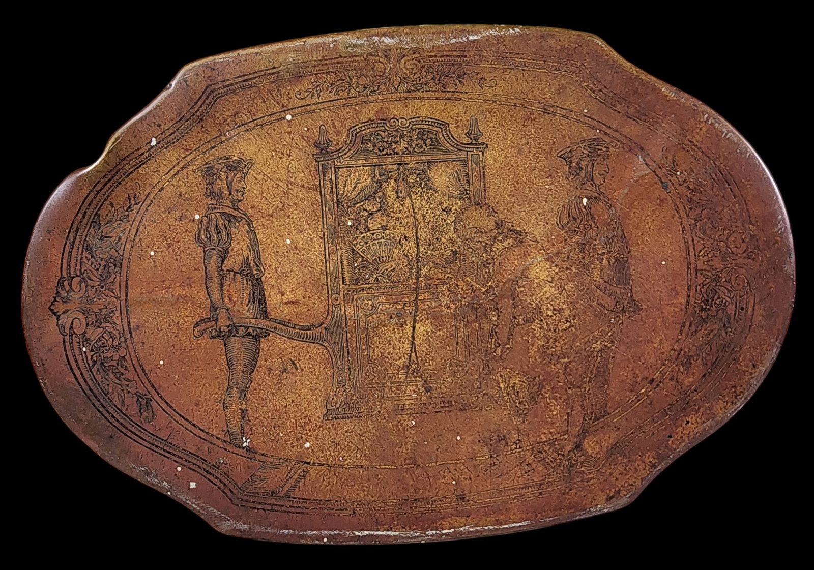 Rare Antique SCHRAFFT'S Printed Tin Candy Box (1 of 8)