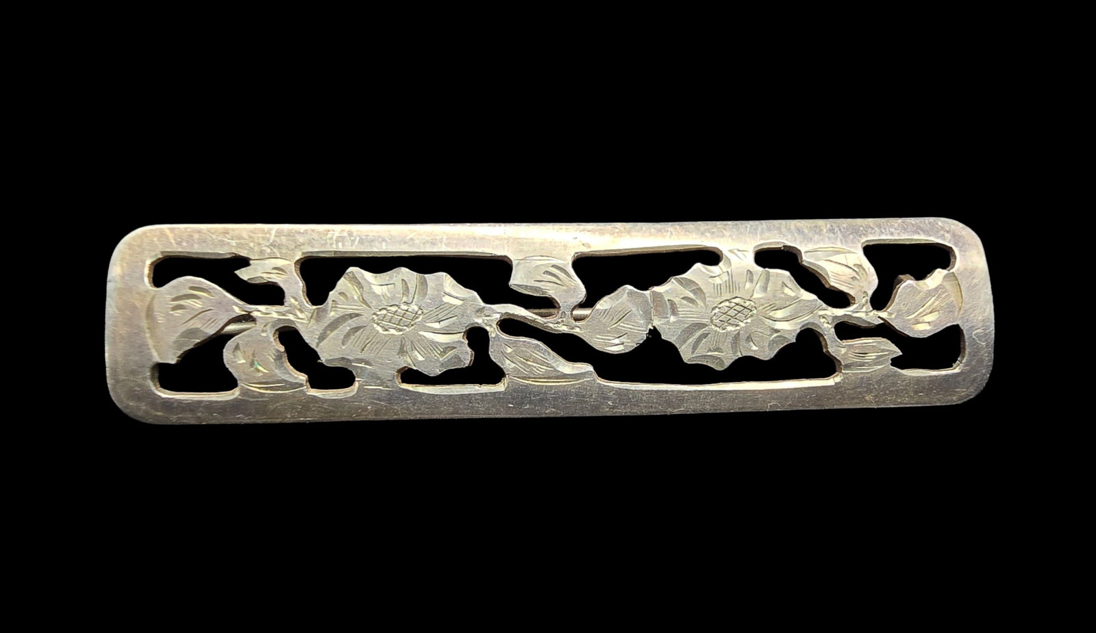 Amazing Ornate Vintage European 835 Silver Brooch Pin: Very good vintage condition with minor patina according to age. Measures approx. 2 1/2" wide and weighs ca. 4.5 grams. Marked for 835 Silver and designer.