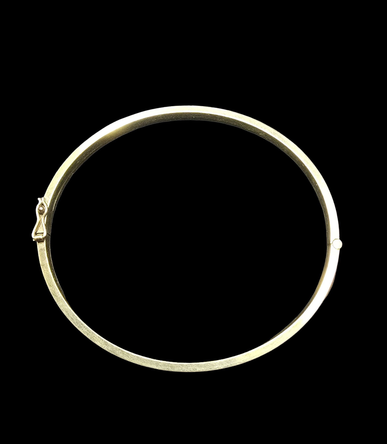 Ornately Engraved Vintage Gold Plated Sterling Silver Bangle Bracelet: Very good vintage condition with minor patina according to age. Measures approx. 2 1/2" wide and weighs ca. 6 grams. Marked for Sterling Silver.
