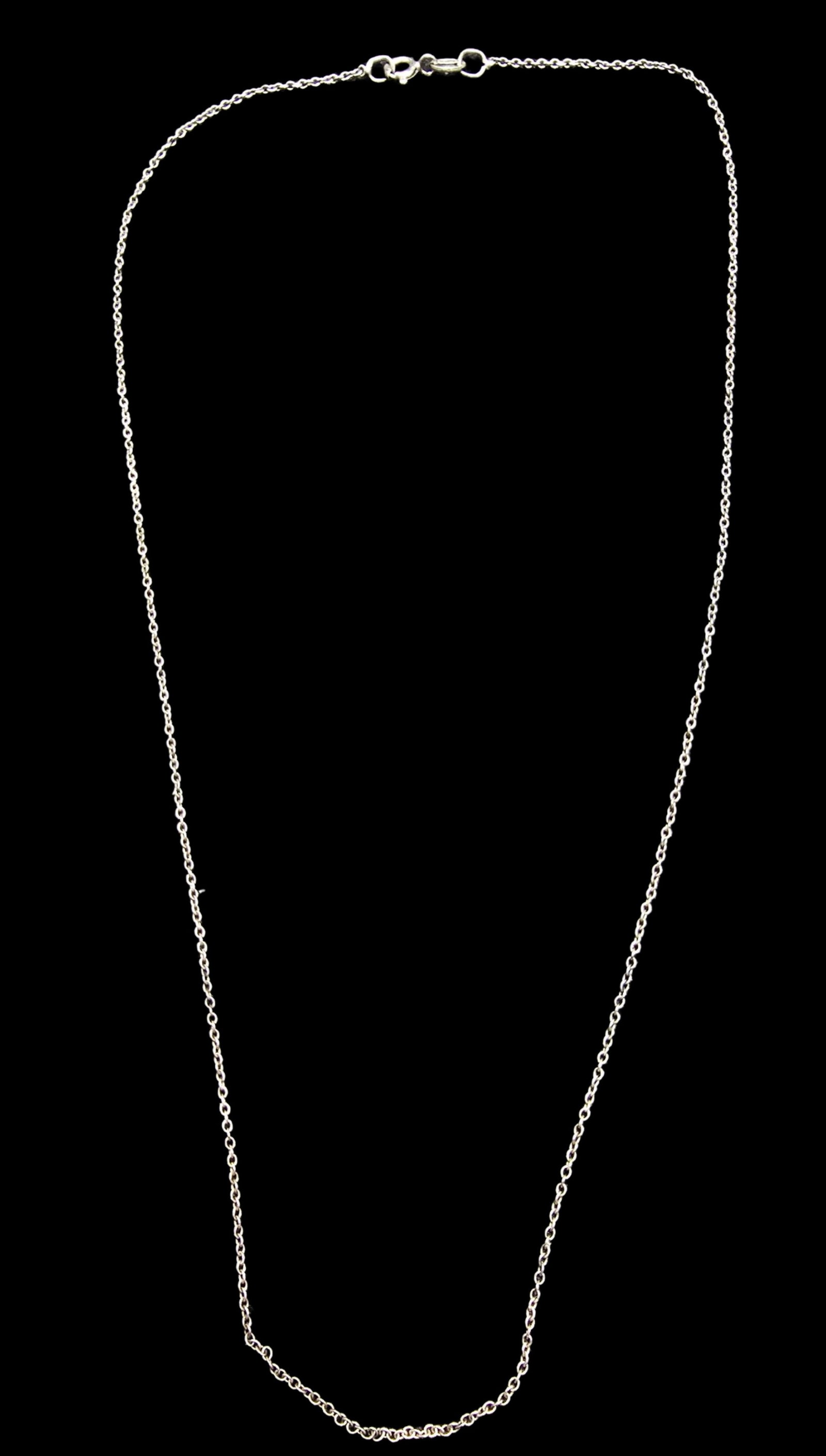Stylish Vintage Sterling Silver Chain Necklace (1 of 3)