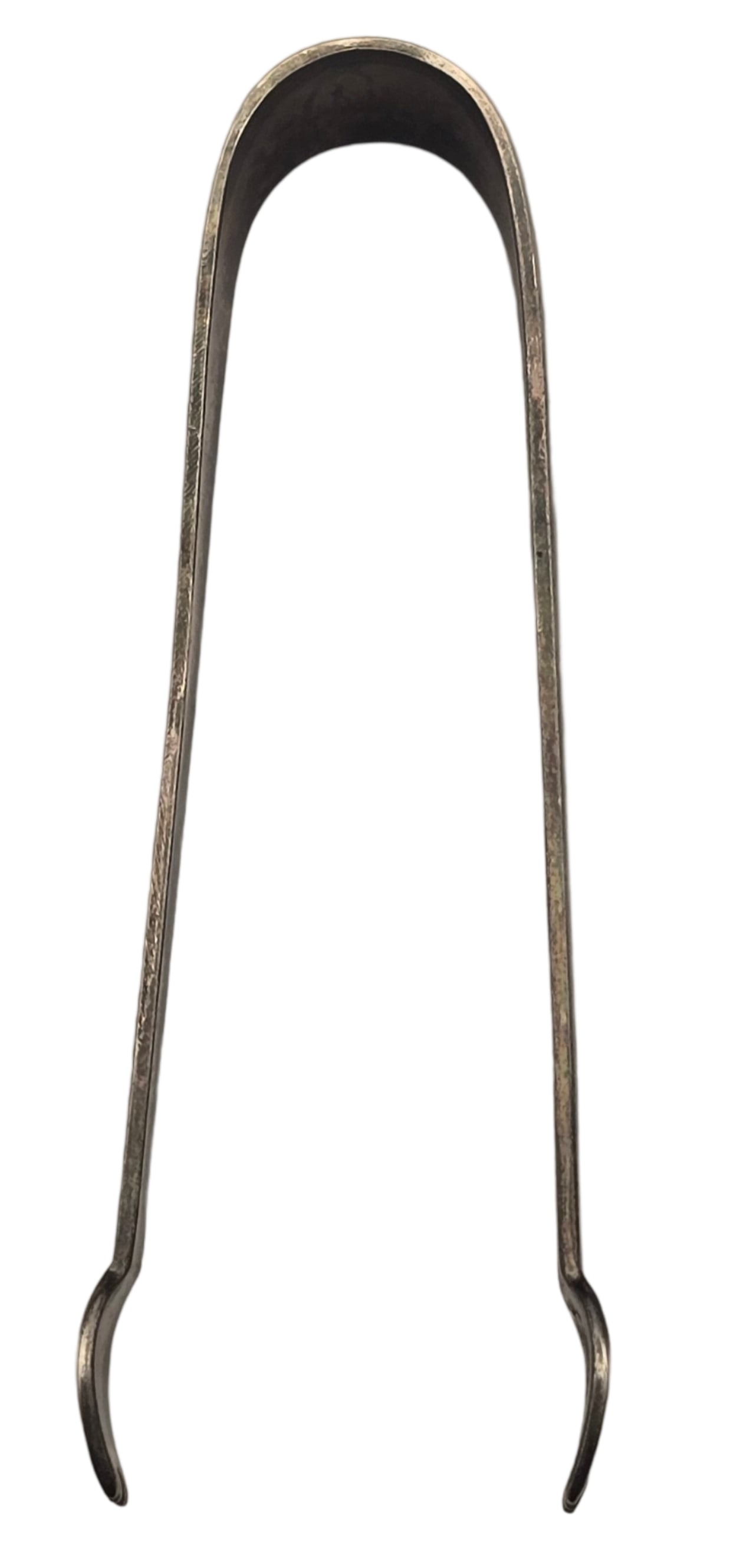 Antique European 800 Silver Sugar Tongs: Meaures approx. 2 1/2" long and weighs ca. 6.70 grams. Very good vintage condition with minor wear and patina according to age. Marked for 800 Silver.