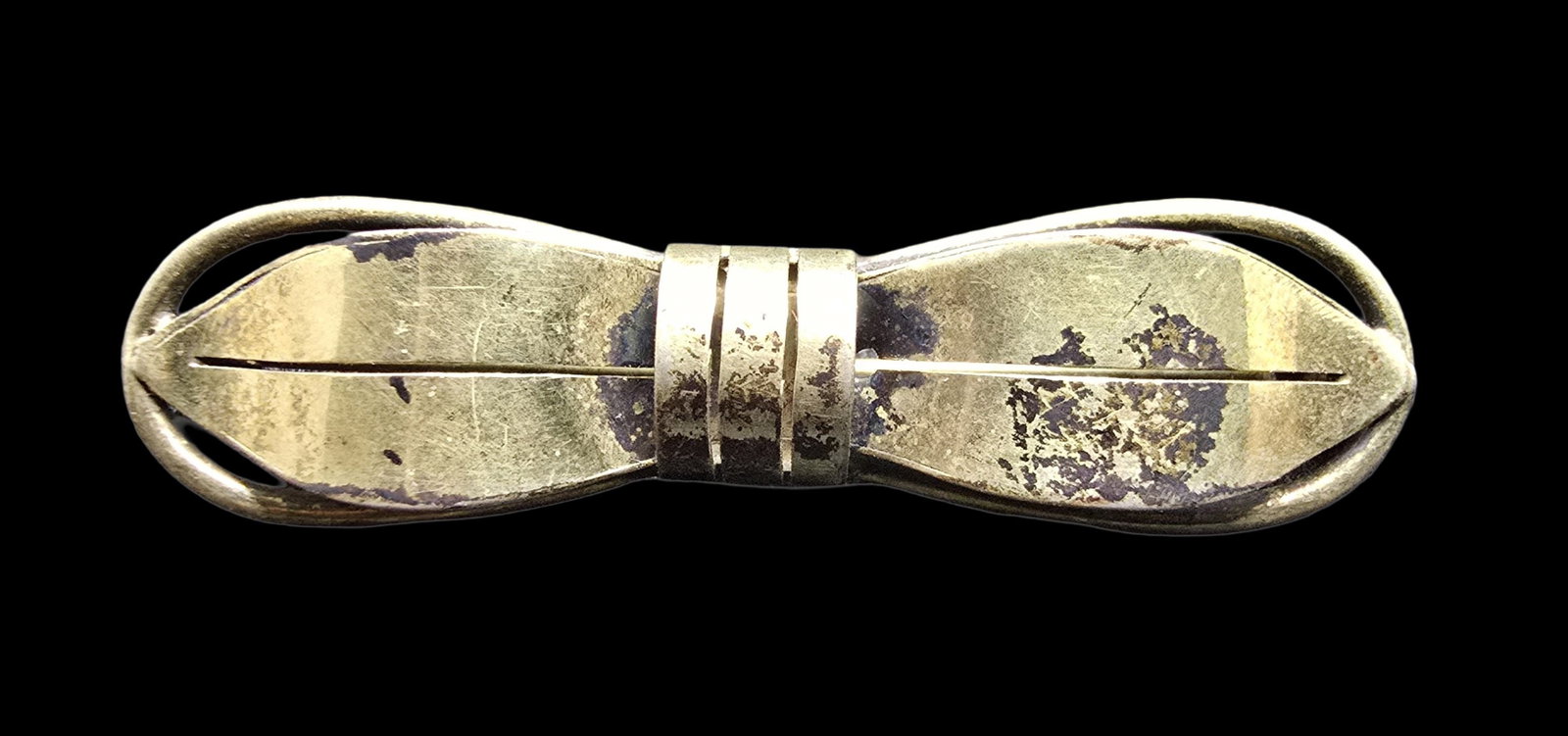 Amazing Vintage Gilt European 835 Silver Pin Brooch: Very good vintage condition with minor patina according to age. Weighs ca. 4 grams. Marked for 835 Silver.