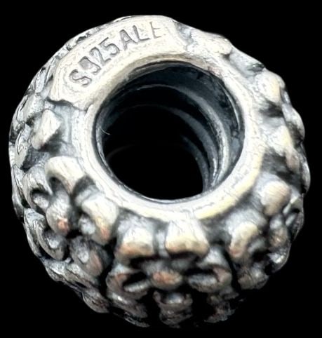 Vintage PANDORA Sterling Silver Pendant Charm: Very good vintage condition with minor patina according to age. Measures approx. 3/8" long x 3/8" wide and weighs ca. 4.5 grams. Marked for Sterling Silver..