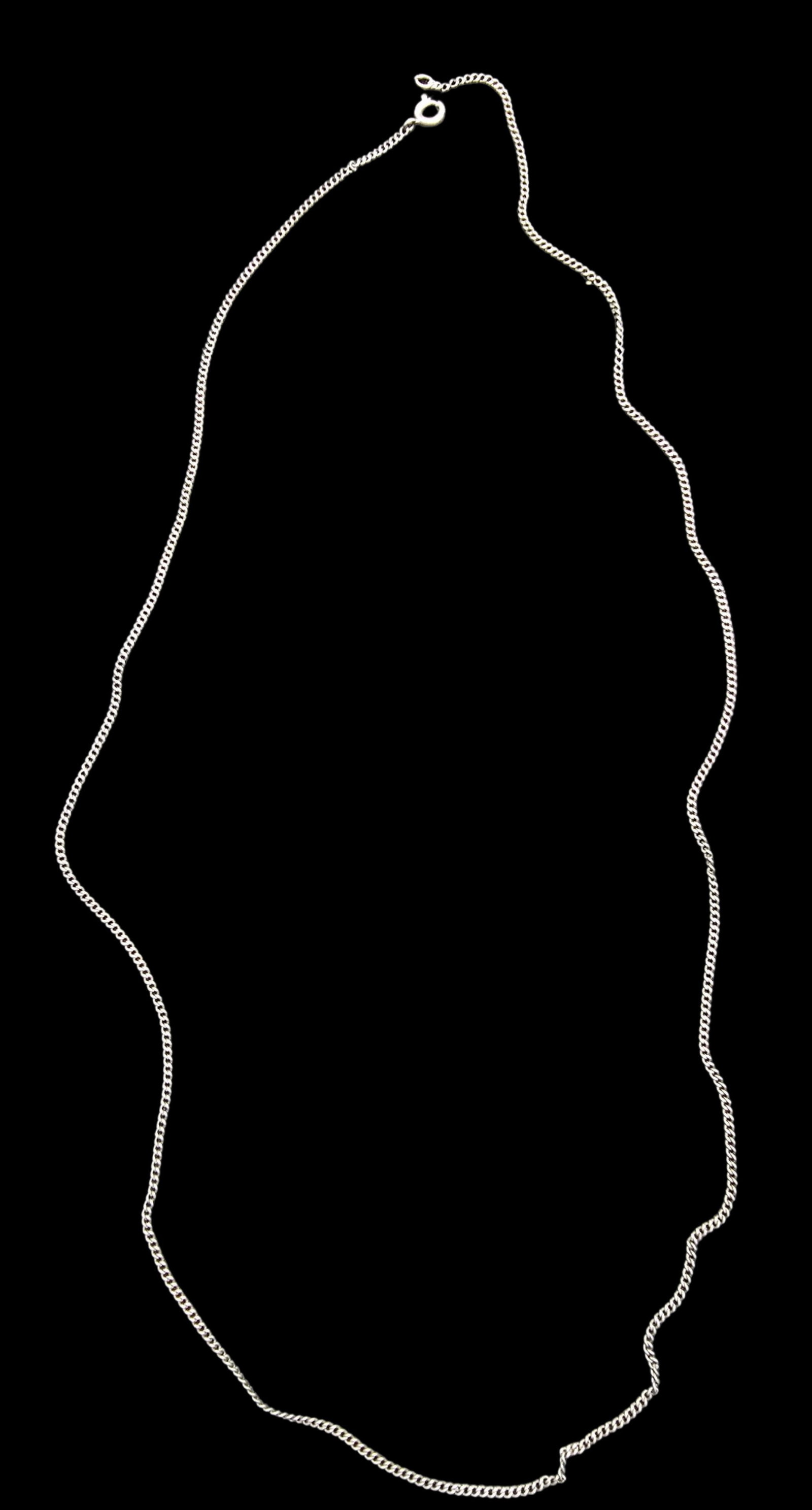 Stylish Vintage European 800 Silver Chain Necklace (1 of 3)