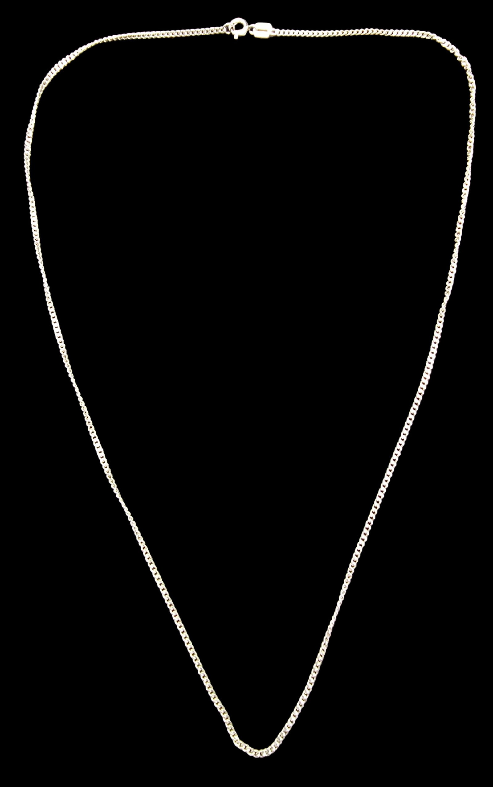 Stylish Vintage European 835 Silver Chain Necklace: Very good vintage condition with minor patina according to age. Measures approx. 20" long and weighs ca. 3.5 grams. Marked for 835 Silver.