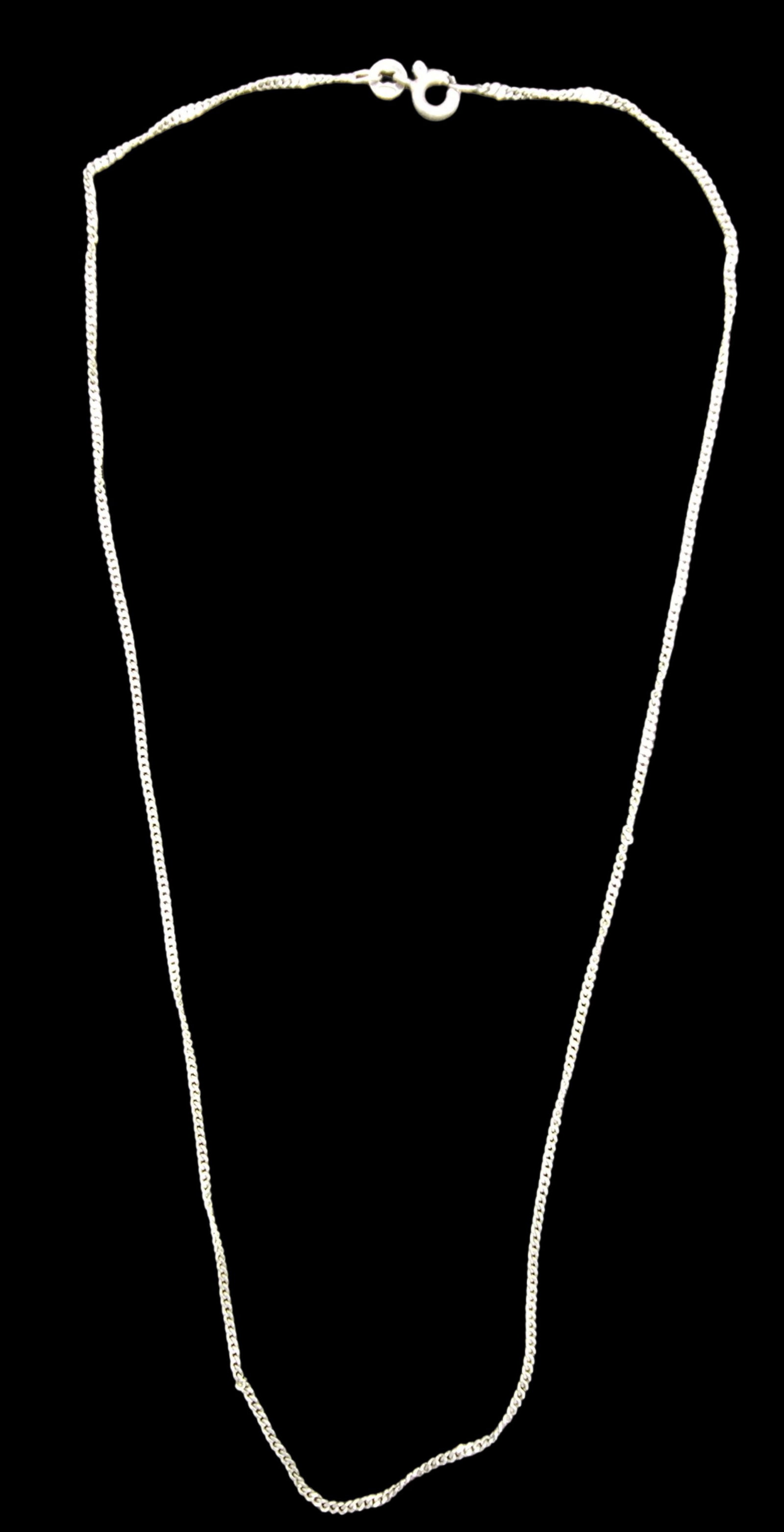 Stylish Vintage Sterling Silver Chain Necklace (1 of 3)