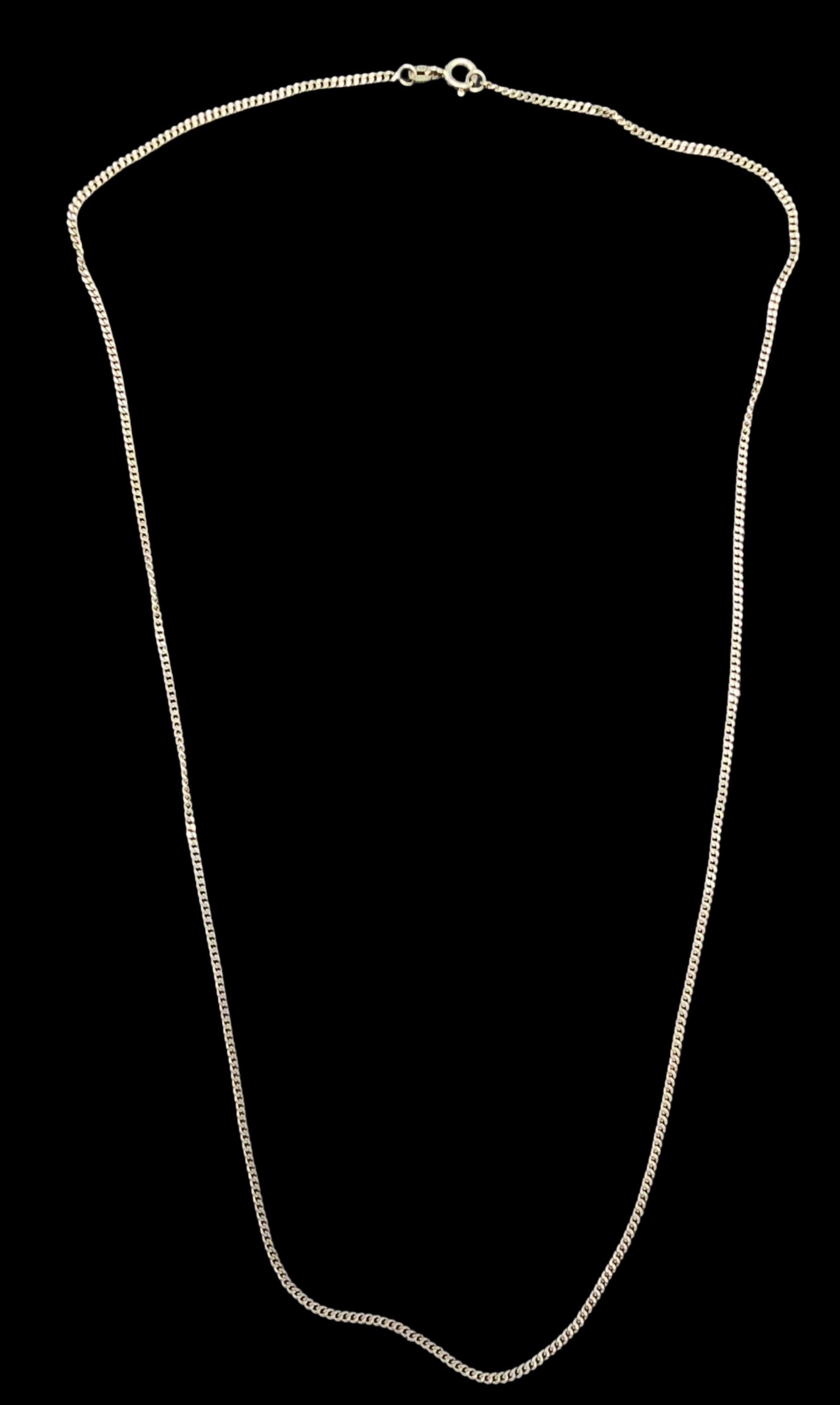 Stylish Vintage Sterling Silver Chain Necklace: Very good vintage condition with minor patina according to age. Measures approx. 11" long and weighs ca. 4.5 grams. Marked for Sterling Silver.